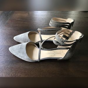 Jessica Simpson Shoes - Jessica Simpson Suede Pointed Ballet Sandals Jessica Simpson Shoes - Jessica Simpson Suede Pointed Ballet Sandals